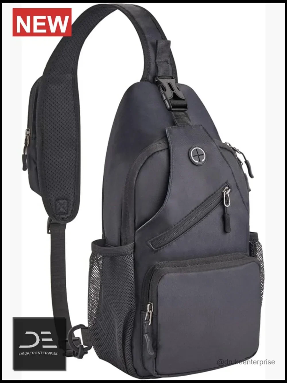 Crossbody Sling Bag for Men Travel Hiking Daypack Backpack with Adjustable